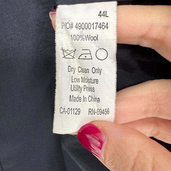 Ralph Lauren LRL Gold Button Wool Blazer Mens 44L Navy Sport Coat Jacket Classic - Picture 6 of 11